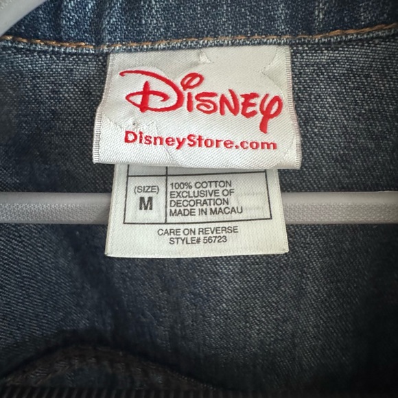 Disney Blue Denim Jacket with Tinkerbell and Pink Embroidery - Picture 4 of 6